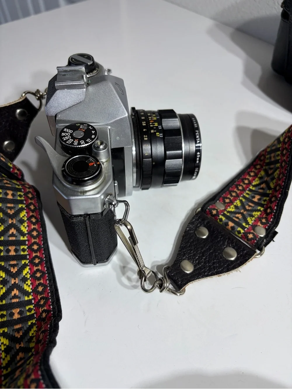 Vintage Pentax Asahi 35mm Film Camera with Case & Strap