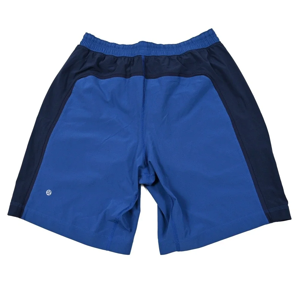 Lululemon Shorts Mens Medium Pace Breaker Blue Color Block 9