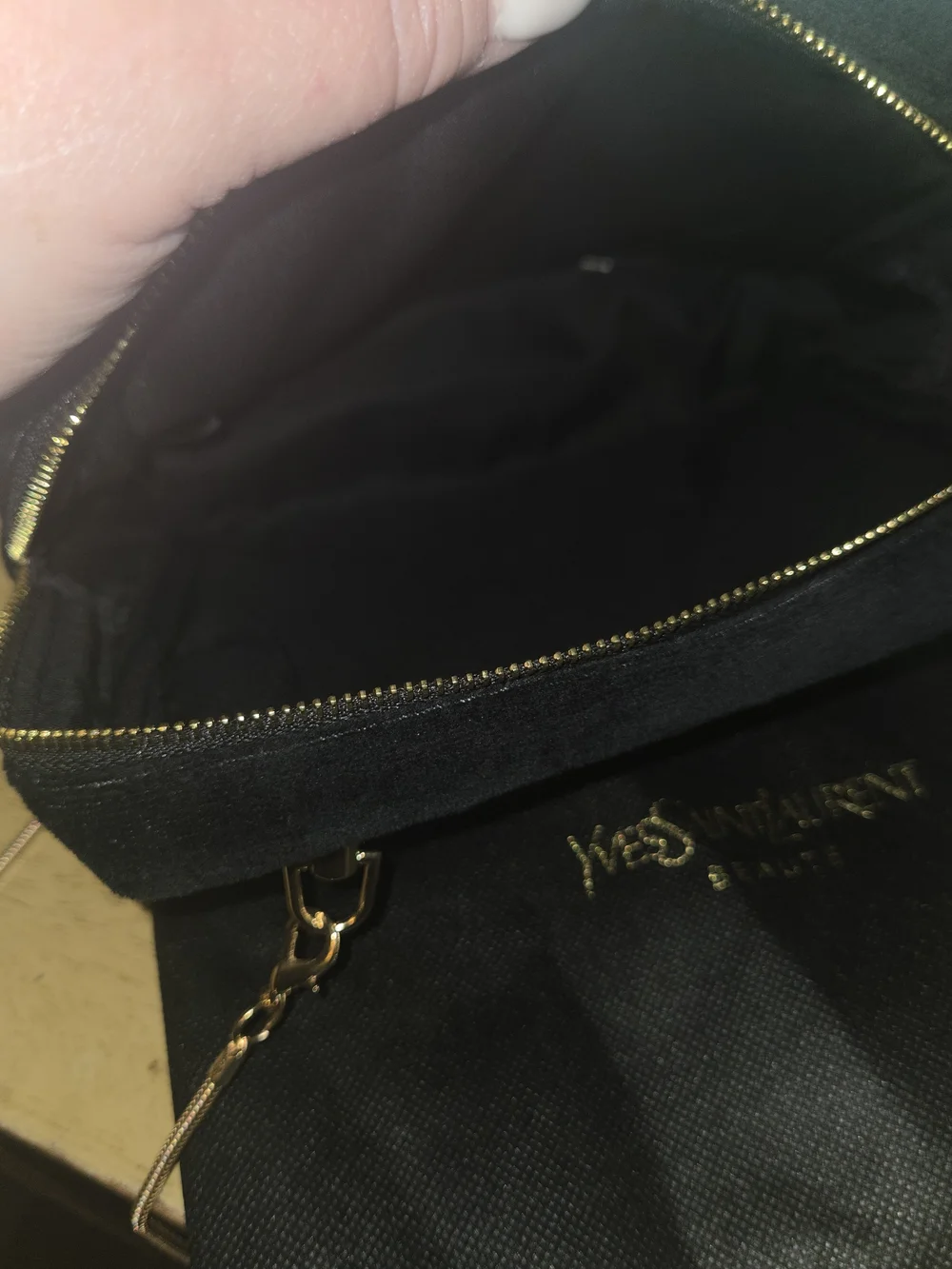 One Of A Kind Upcycled Using YSL Makeup Pouch