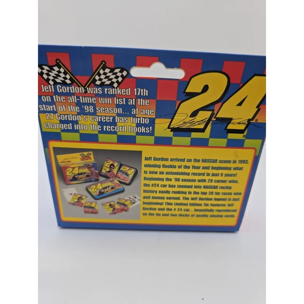 Nascar Jeff Gordon playing cards two decks In Tin. New! In Original Packaging.