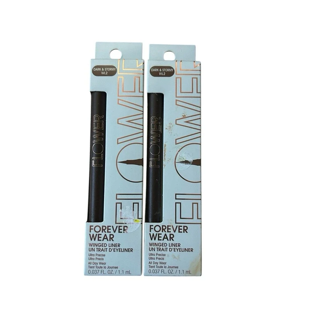 Lot 2 Flower Beauty Forever Wear Winged Liner - WL2 Dark & Stormy - NIB NEW