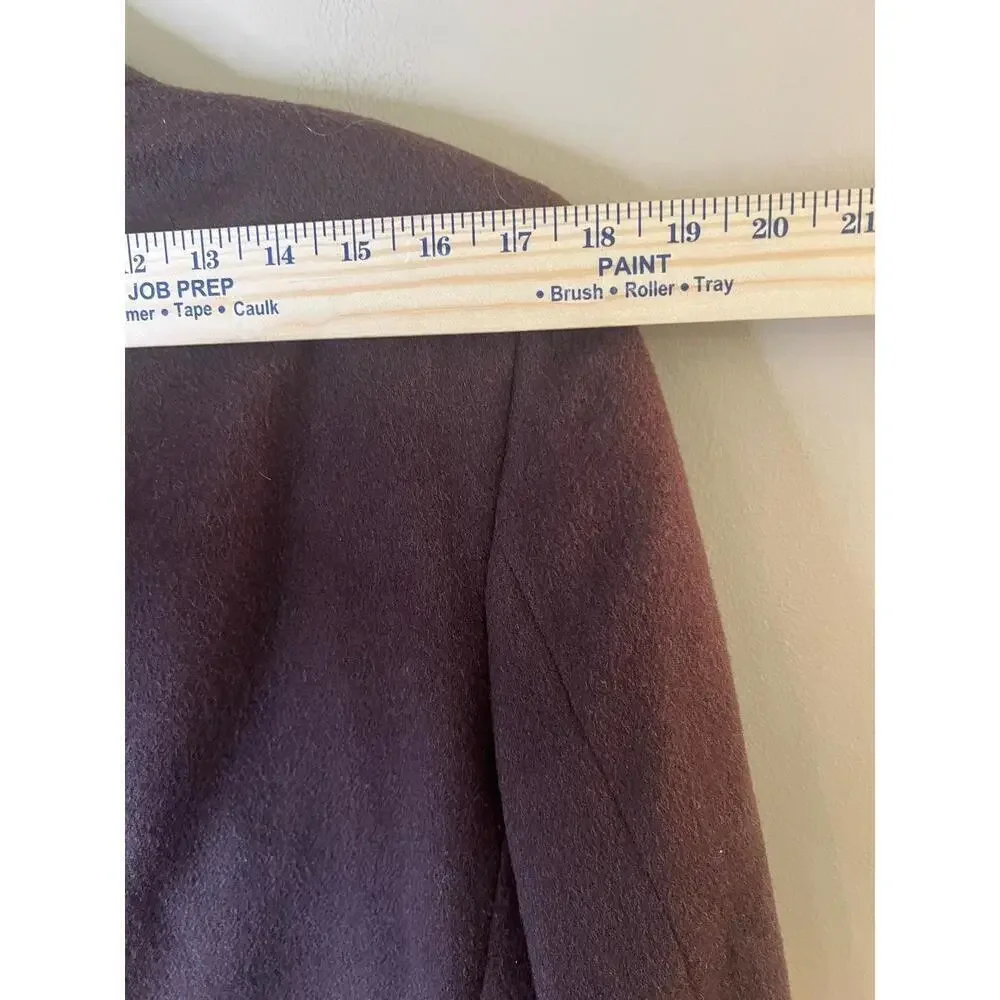 I Magnin Mens Blazer Sport Coat Dark Brown Elbow Patch Vintage Luxury Classic 42