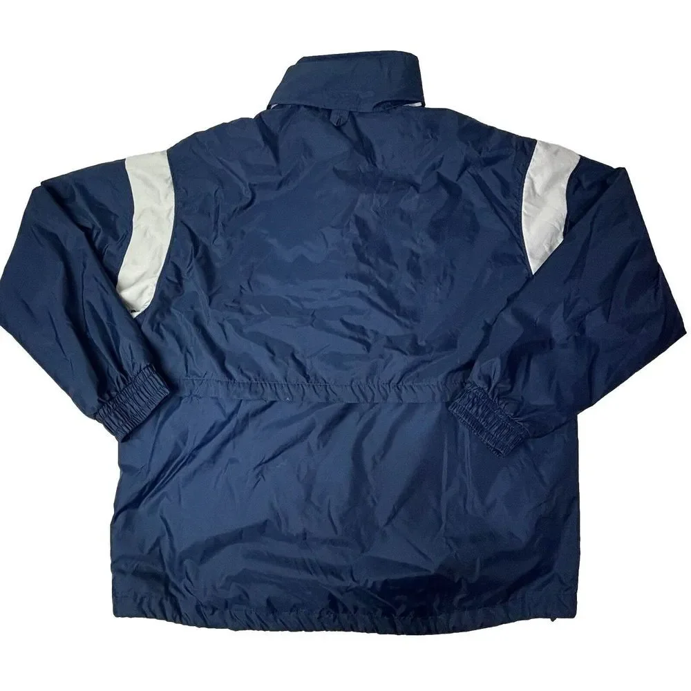 Vintage Nike Half Zip Pullover Windbreaker Convert Hood Large Sports Classic EUC