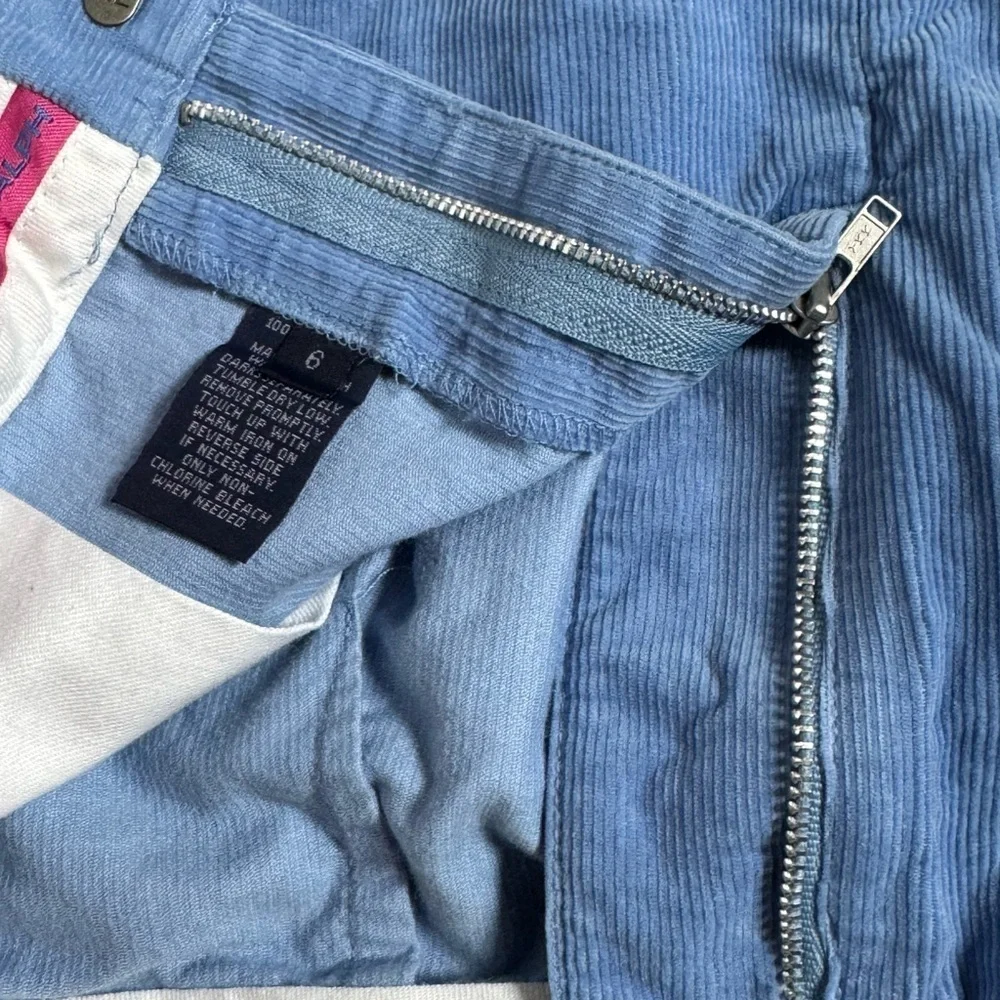 RALPH LAUREN Sport Corduroy Mini skirt Size 6 Blue Label