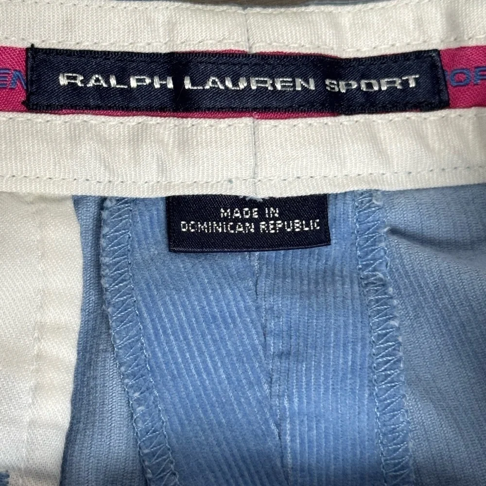 RALPH LAUREN Sport Corduroy Mini skirt Size 6 Blue Label