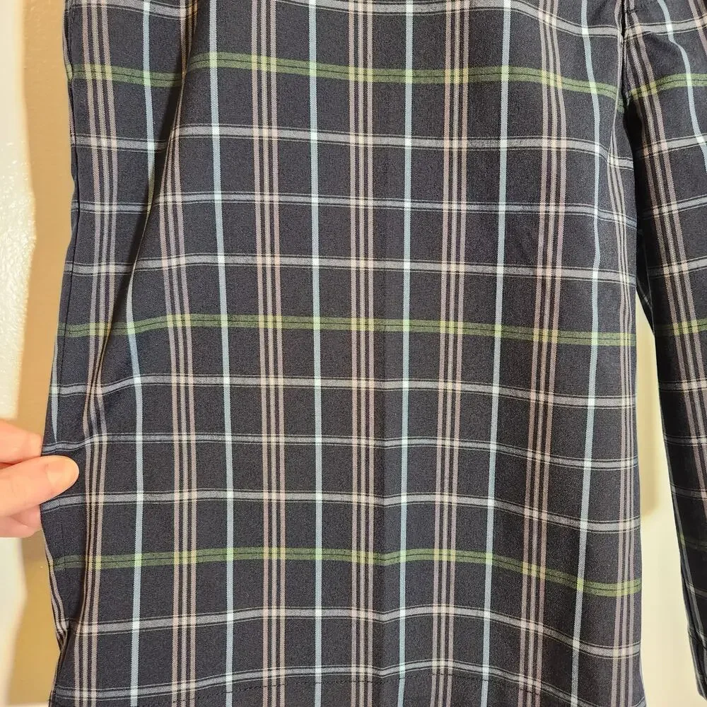 adidas navy plaid