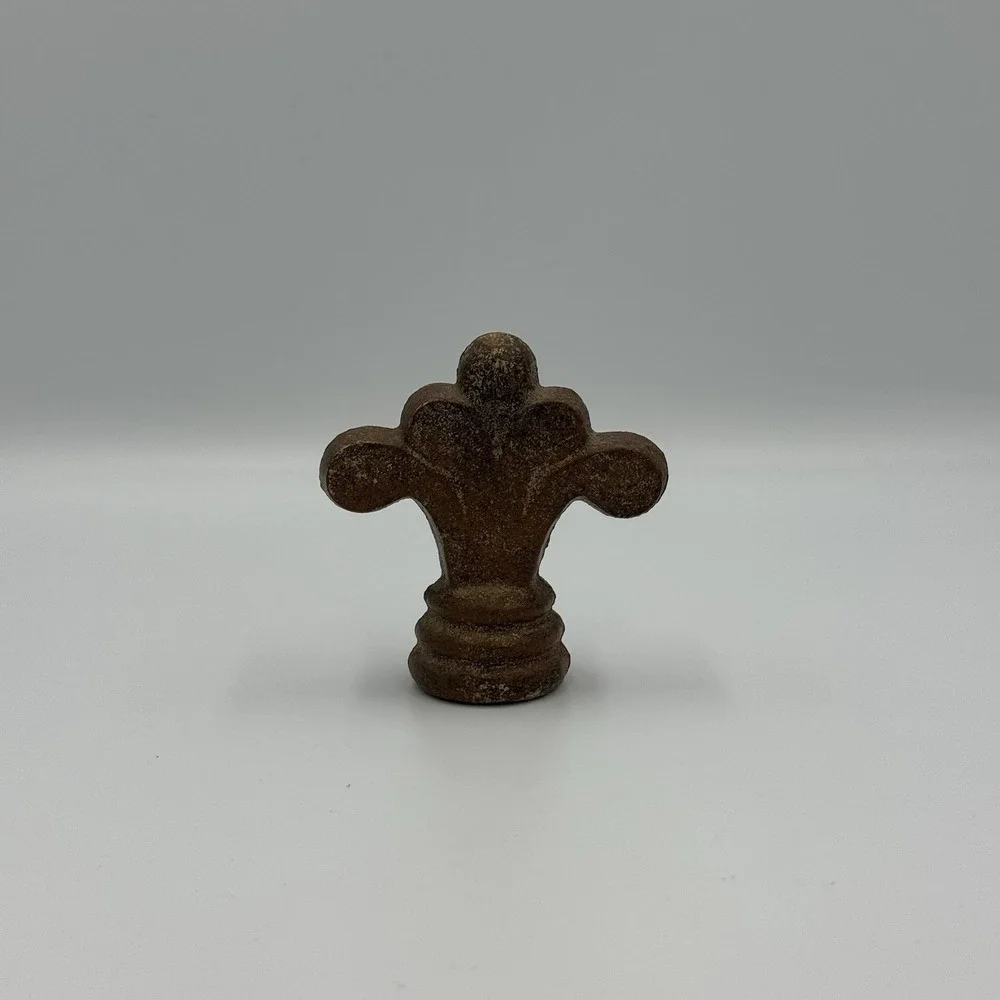 Brown Metal Finial, Cast Iron Finial, Ornamental