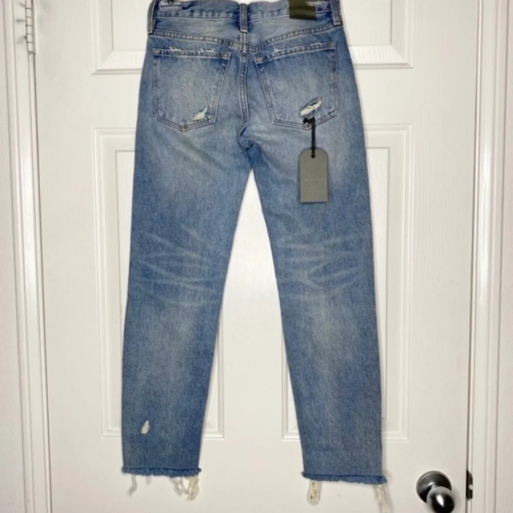 NWT ALLSAINTS Muse Ankle Slim Distressed Boho Jeans 24