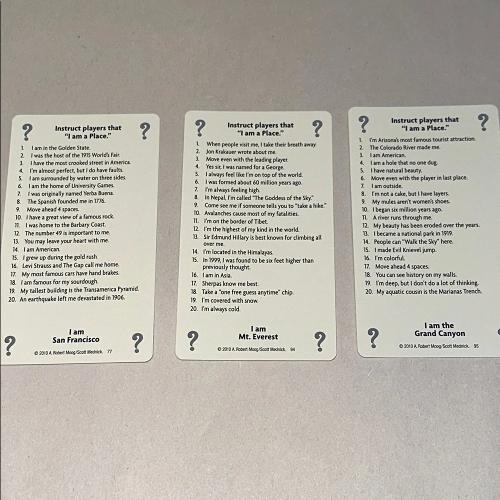 UNIVERSITY GAMES 20 Questions Board Game - Complete - NWOT