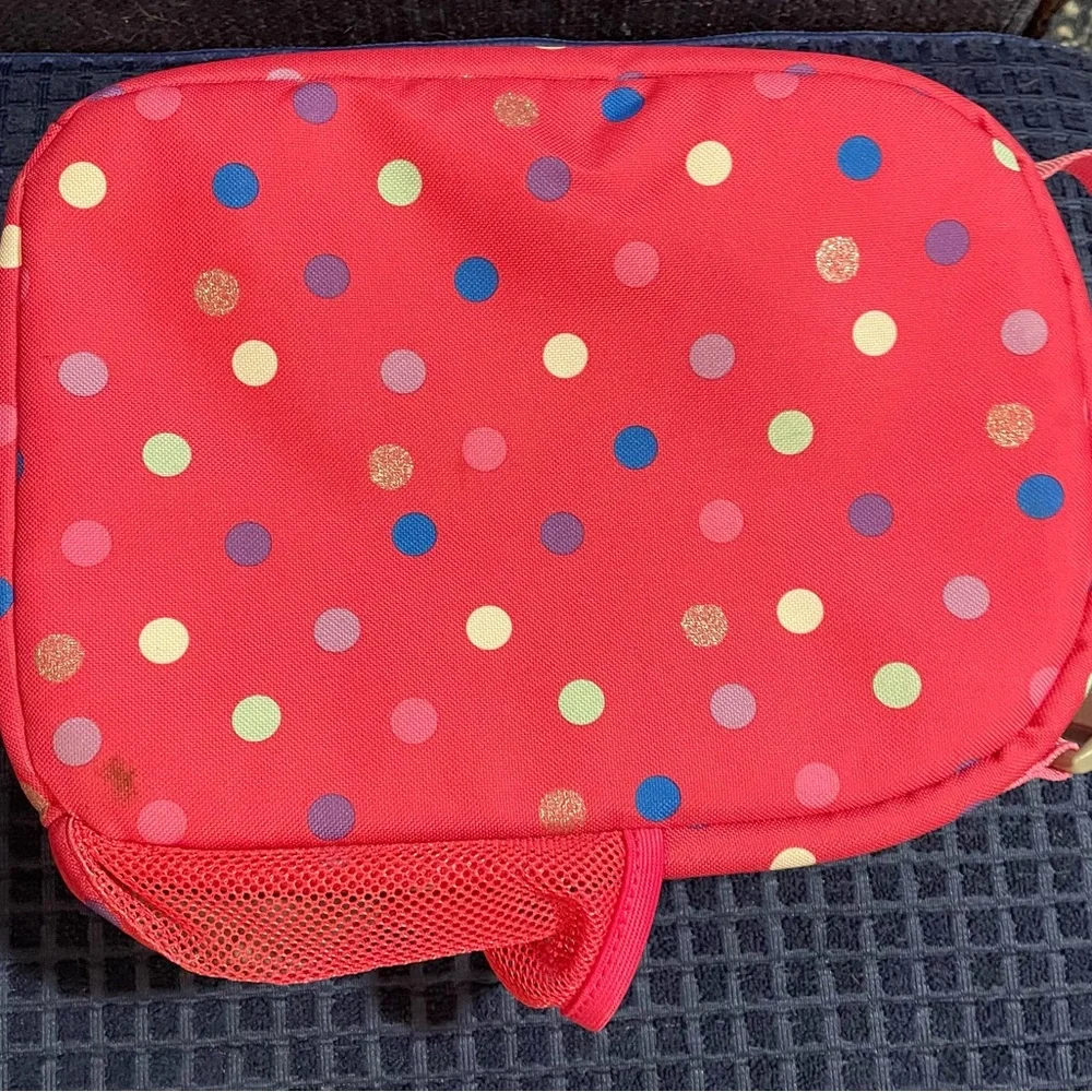 Lands' End‎ Kids' Pink Polka Dots lunchbox