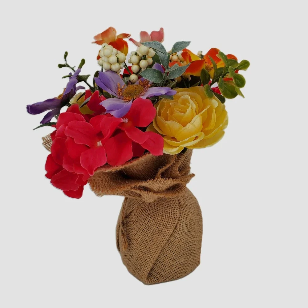 Sonoma Goods For Life Summer Garden Artificial Floral‎ Bouquet Burlap 11SNDDWB29