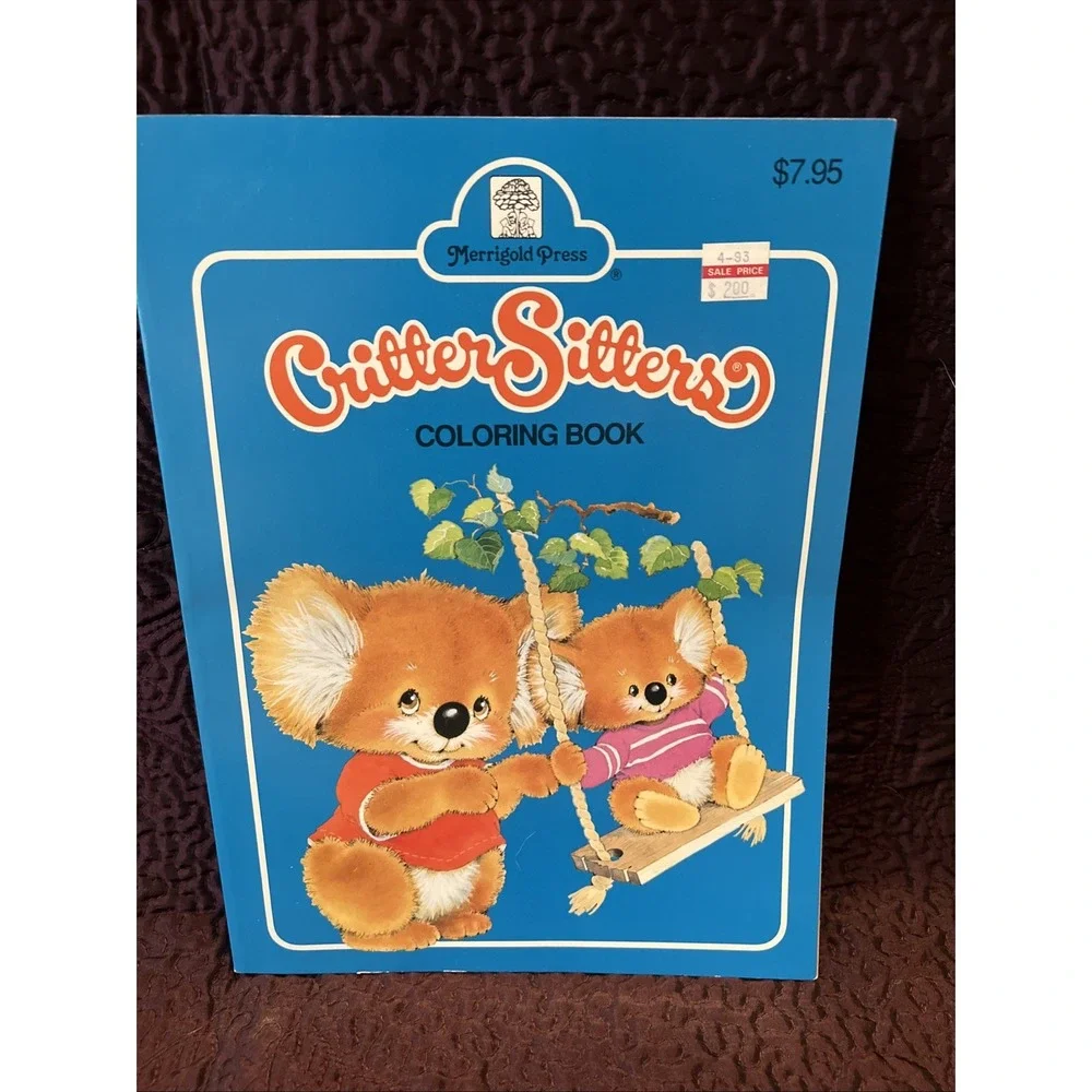 Vintage Critter Sitters Giant Coloring Book‎ 1992 Merrigold Press Brand New Mint