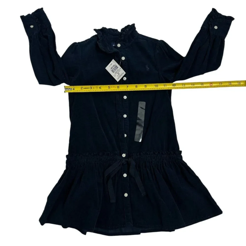 RALPH LAUREN Drop Waist‎ Corduroy Dress, SIZE 3T