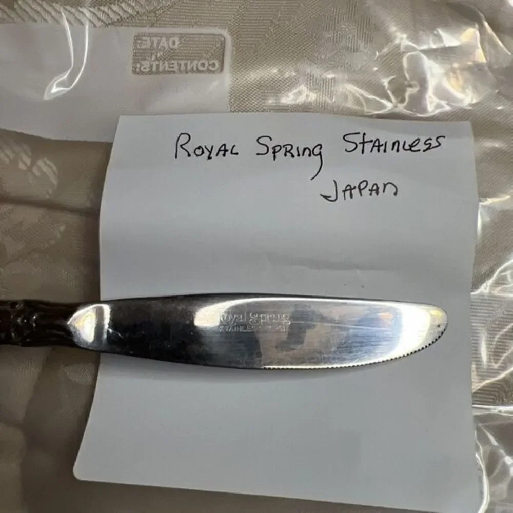 Vintage Royal Spring Stainless Flatware Japan 1‎ Knife