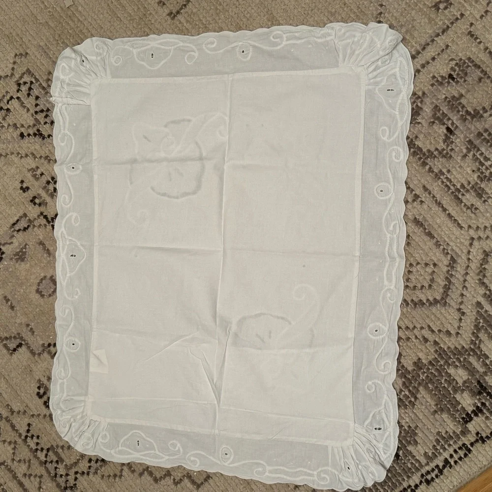 Vintage sham scalloped shams