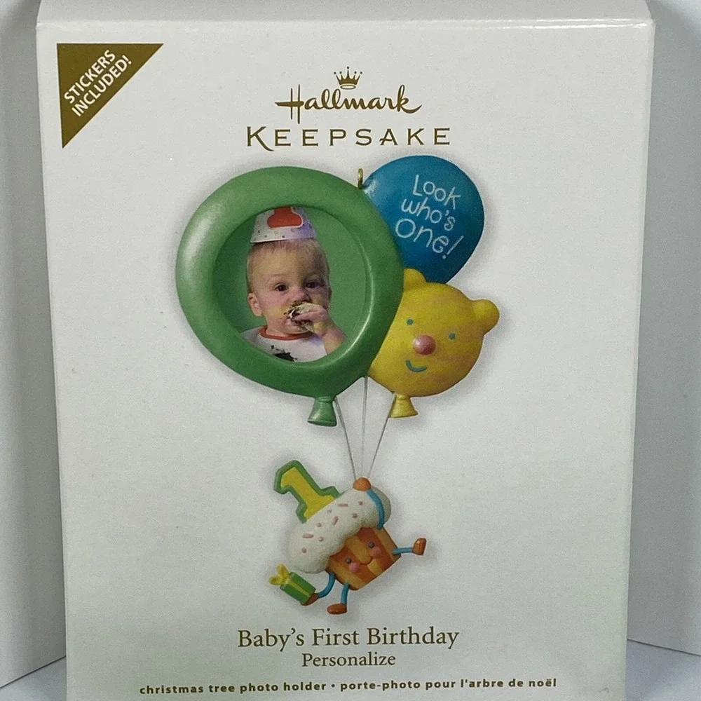 Hallmark ornament sticker shipped