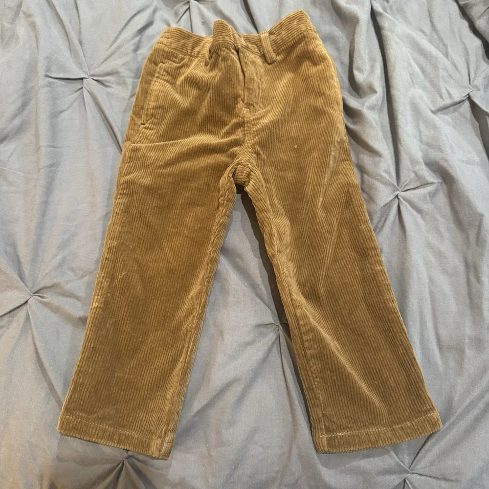 Infant Boys Light‎ Brown Ralph Lauren Polo Adjustable Corduroy Pants 24 M NWT