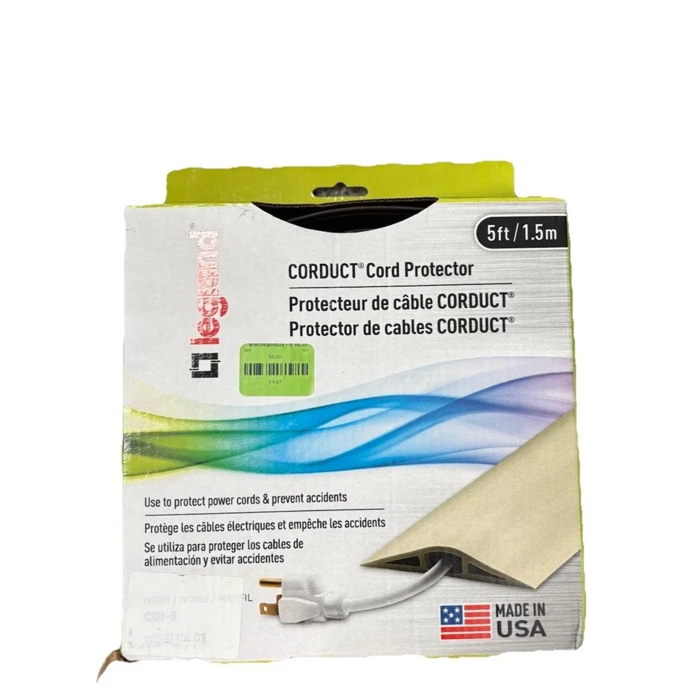 Legrand‎ Corduct Overfloor Cord Protector (Wiremold CDI-5), 5 feet, Brown