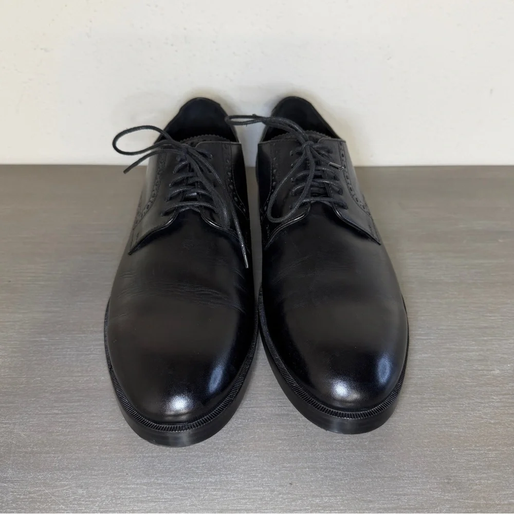Cole Haan Grand.Os Men's Shoes Black Leather Wingtip Oxford Shoes Size 9.5M