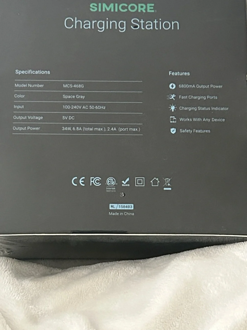 Simicore charging station