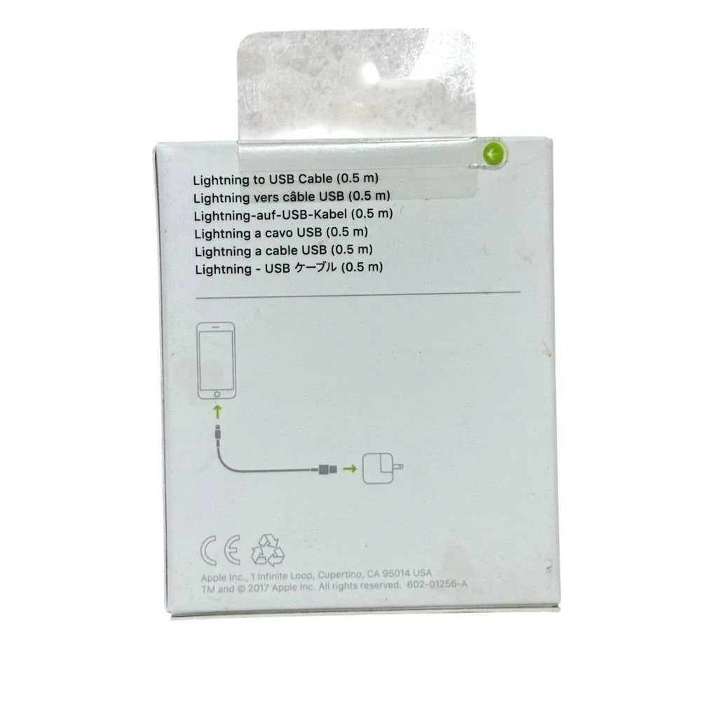 Apple Lightning to USB Cable 0.5m White Original‎ Packaging