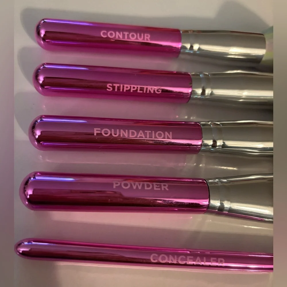 Pink Makeup Brush Set
