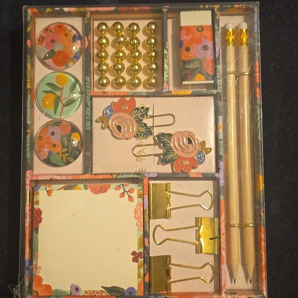 ♥️BUY 2 GET 1 FREE Paper Source Garden Party Office Kit, Retail $36.00 USD