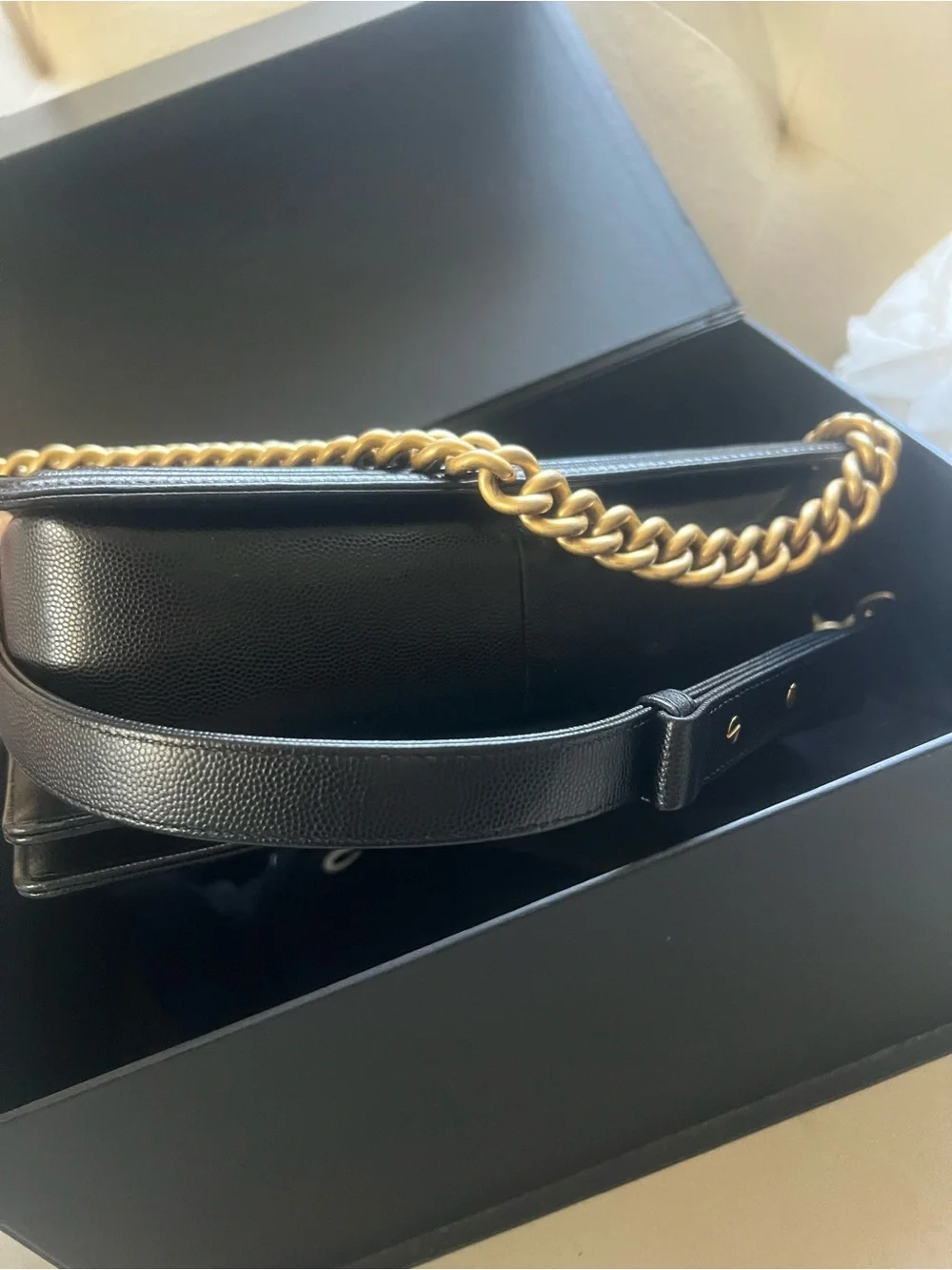 Chanel Caviar Medium Boy Bag