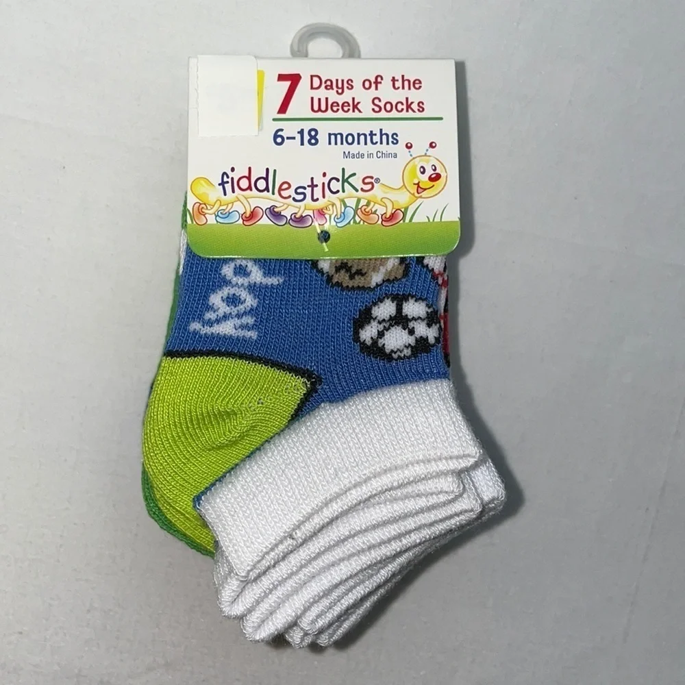 New Kids 7 Days of the Week Socks 6 - 18 Months