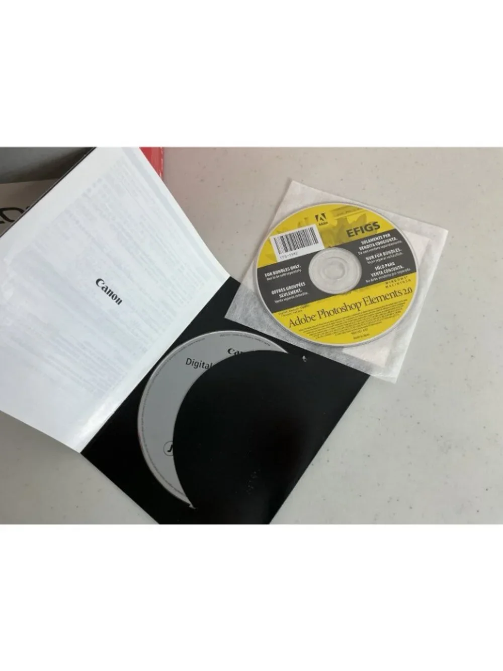 Canon EOS 20D Digital Box Booklet & Box Only New