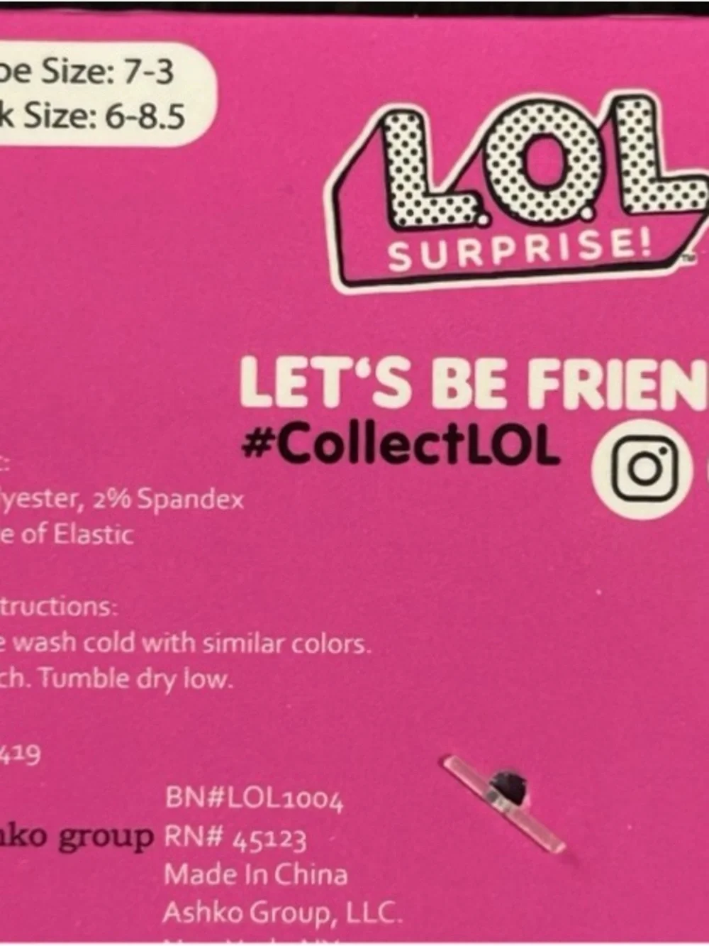 L.O.L. Surprise! doll socks