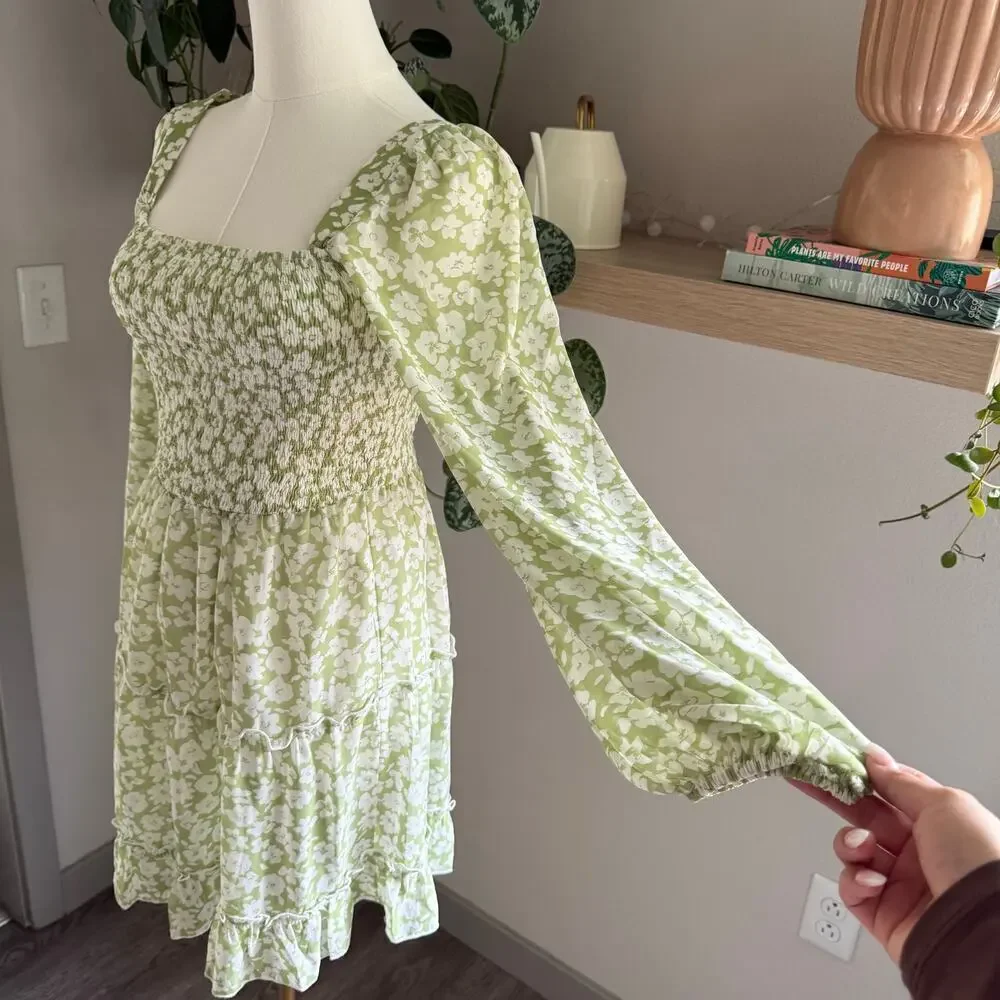 Lulus green floral