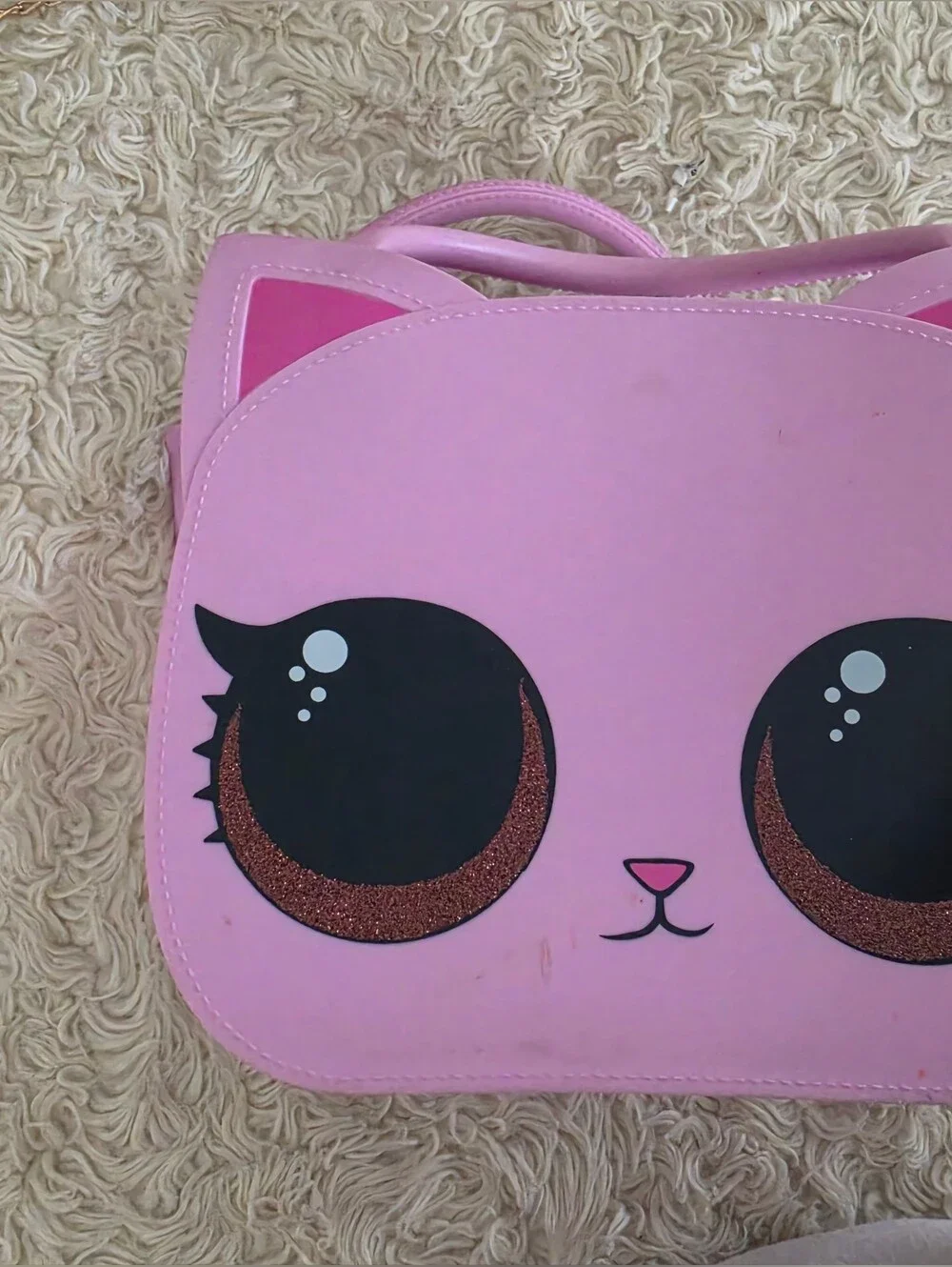 LOL Pink Cat Face Crossbody Bag - Cute Pink Shoulder Purse