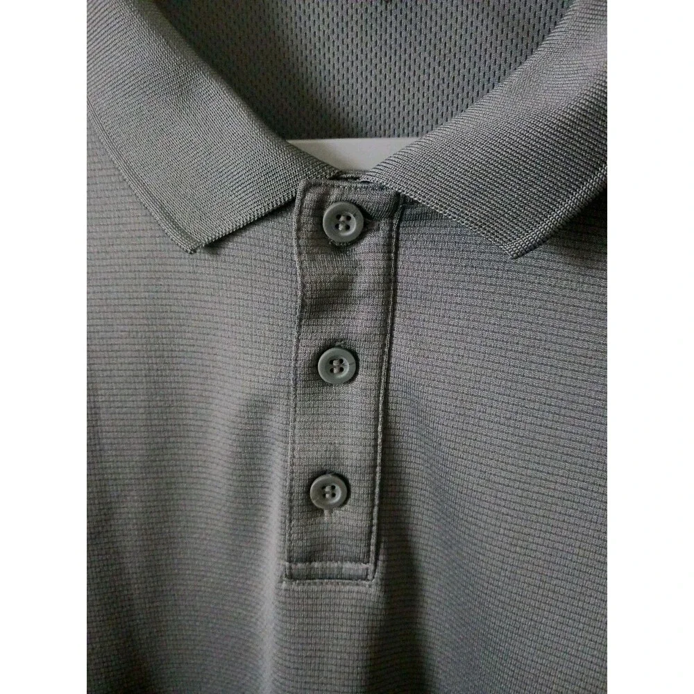 Adidas Golf‎ Mens Performance Athletic Gray Polo Shirt Size 2XL