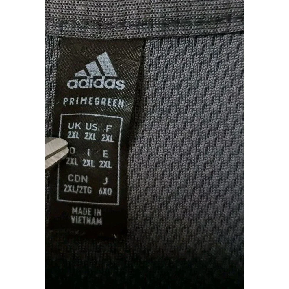 Adidas Golf‎ Mens Performance Athletic Gray Polo Shirt Size 2XL