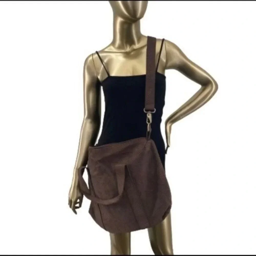 Lalla Marrakech Chocolate Leather Convertible Shoulder Bag