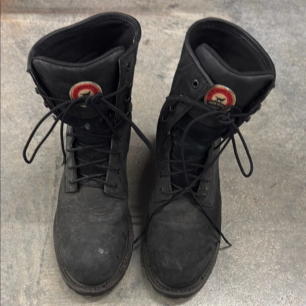 Red Wing Shoes Black Leather Boots