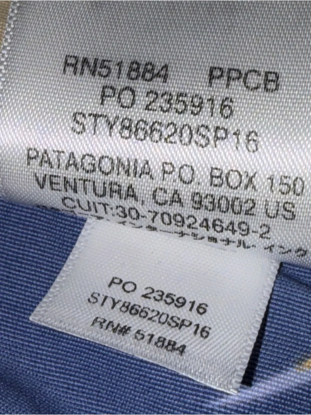 Patagonia tropical print