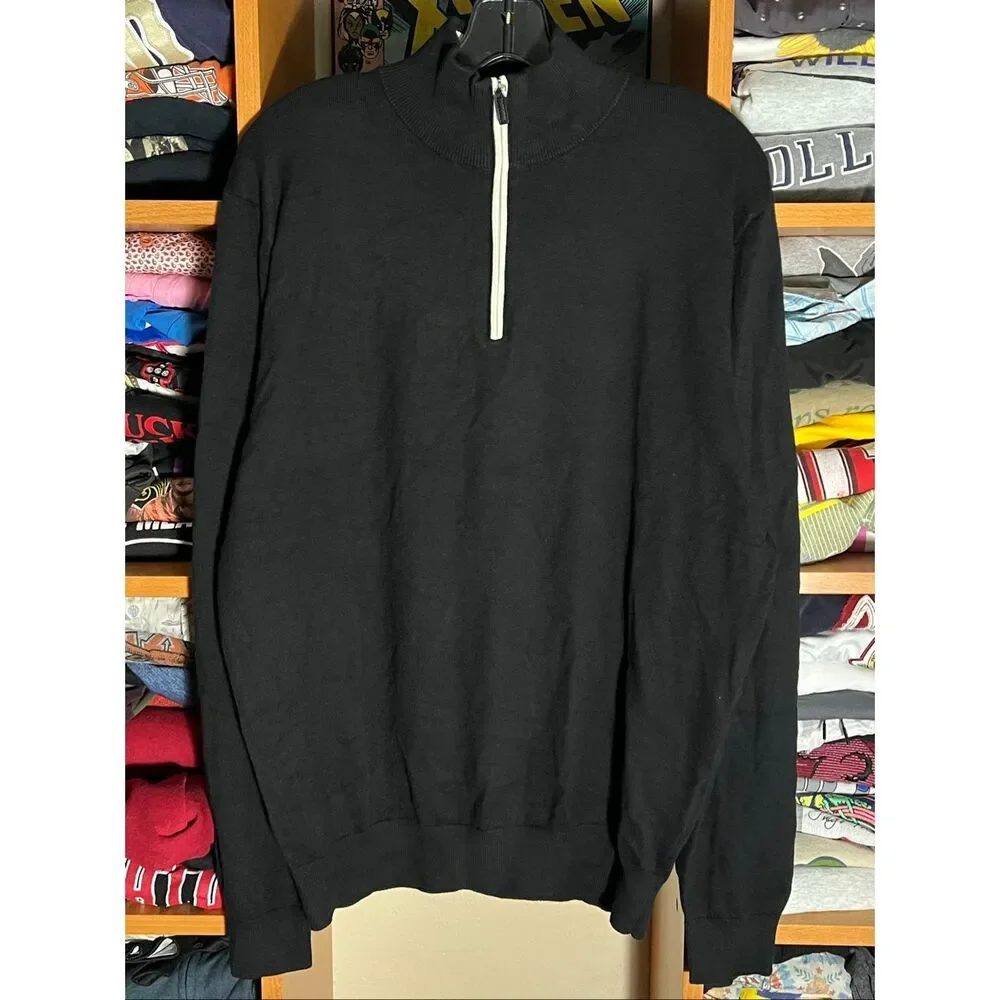 Collars & Co NWT Men’s Cashmere Blend Quarter Zip Sweater XL
