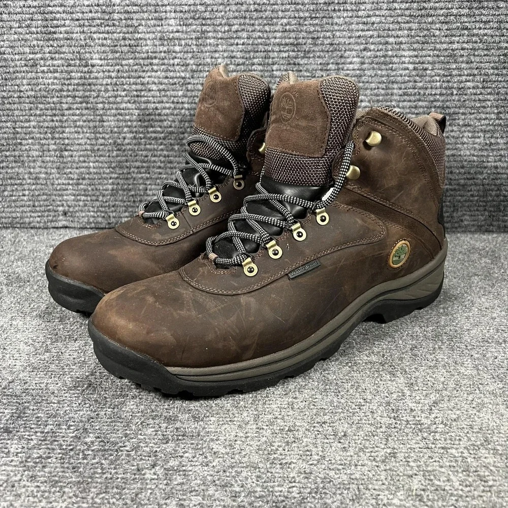 Timberland Boots Mens Size 15 Brown Leather Waterproof Hiking Outdoor 12135
