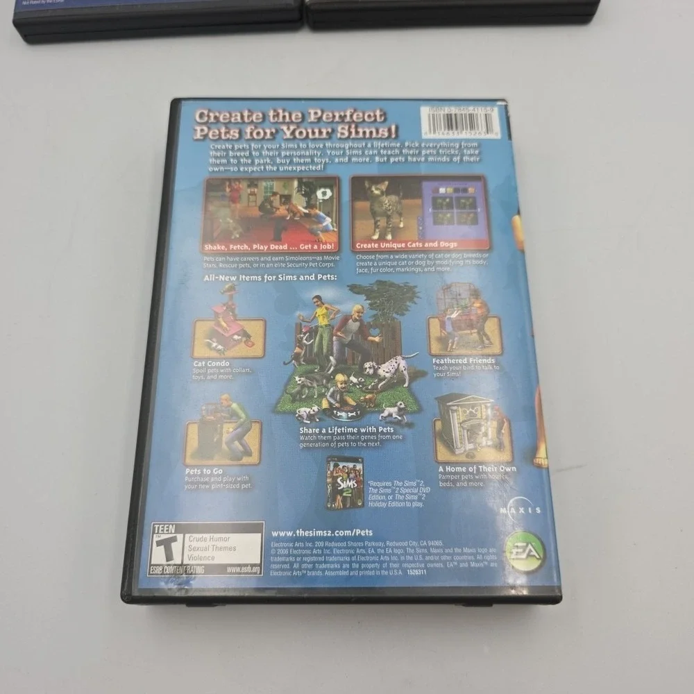 The Sims 2 Double Deluxe,Pets,& Sims 3 PC Gams Lot Of 3 Complete Windows