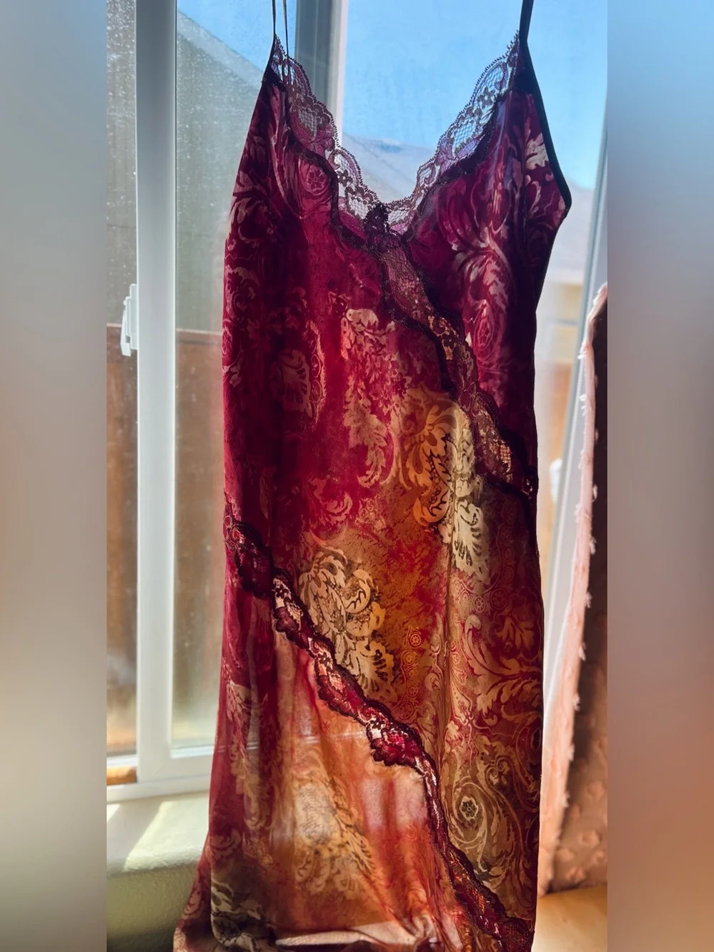 california dynasty luxurious burgundy