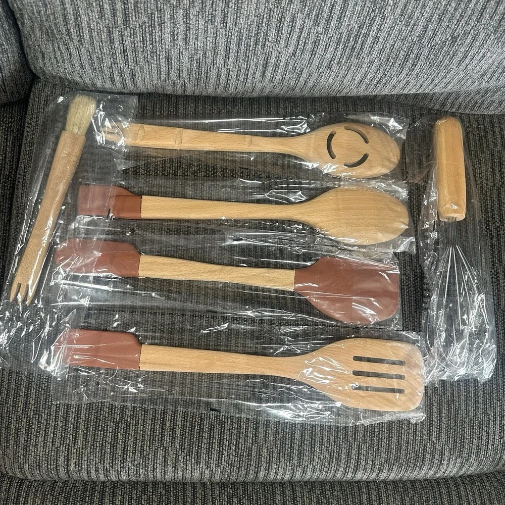 Mesa‎ Mia Beechwood 6 Piece Utensil Set, Cooking & Serving Ware Jenny Martinez