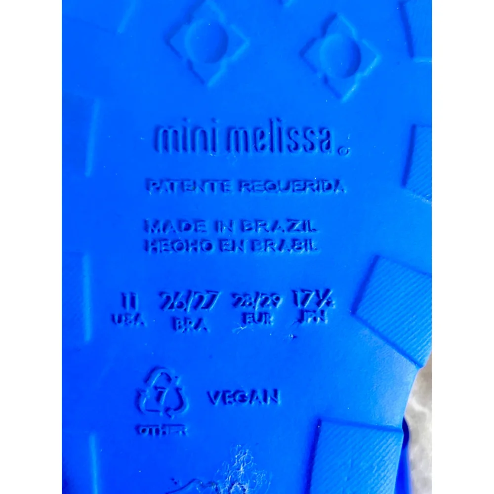 Mini Melissa Megan Fisherman blue sandals toddler size 11