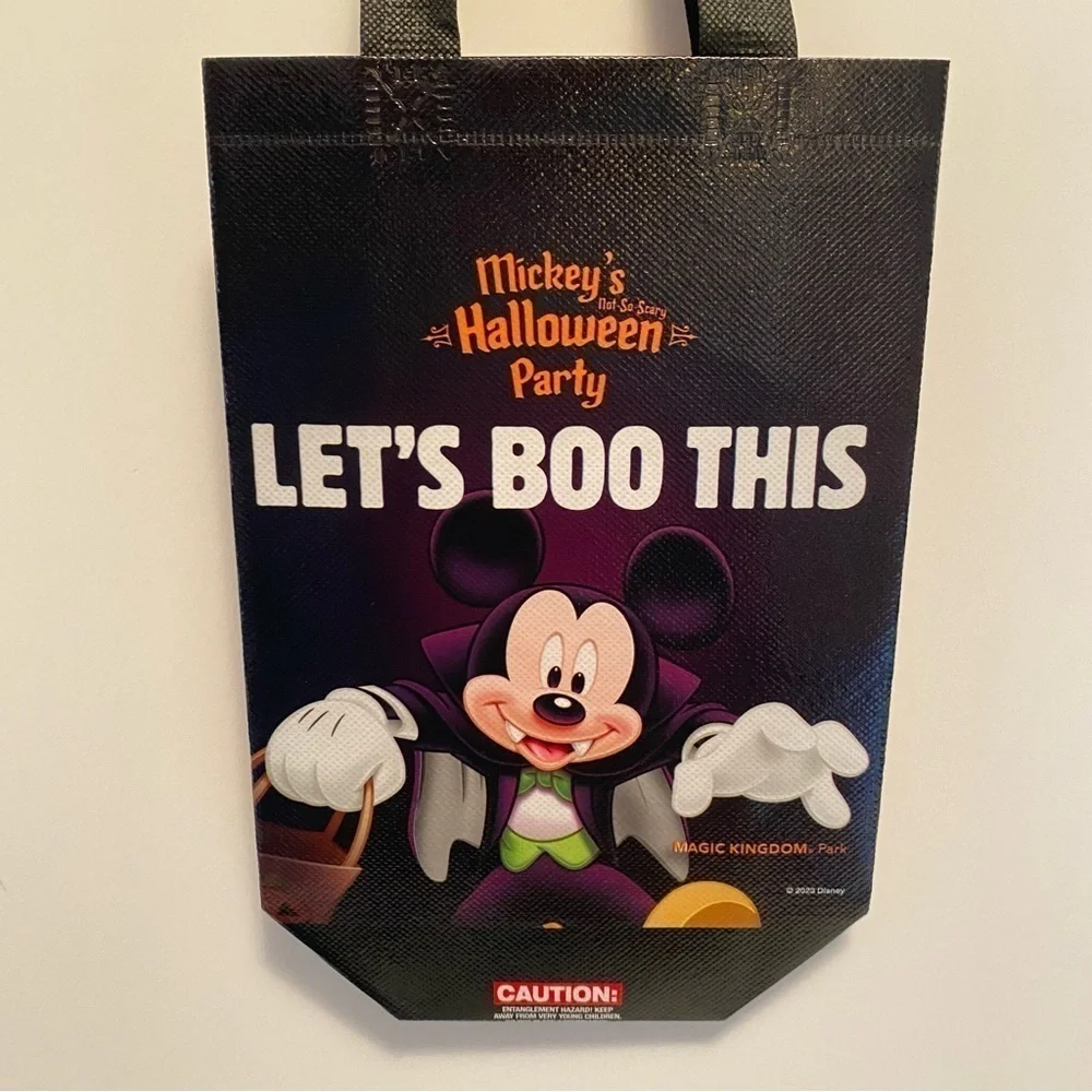 Walt Disney World Mickey's Halloween Party Small Trick Or Treat Bags Set of 4