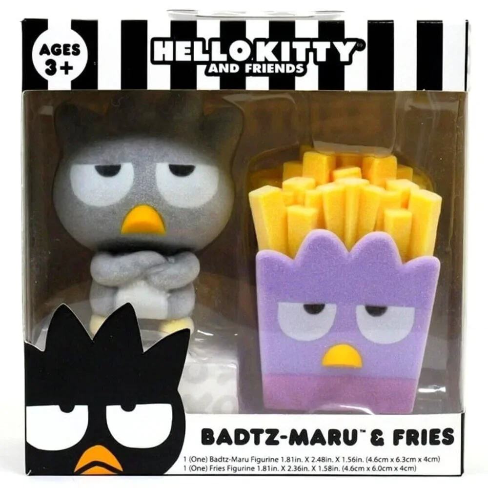 Sanrio Hello‎ Kitty and Friends - Badtz-Maru & Fries - Flocked
