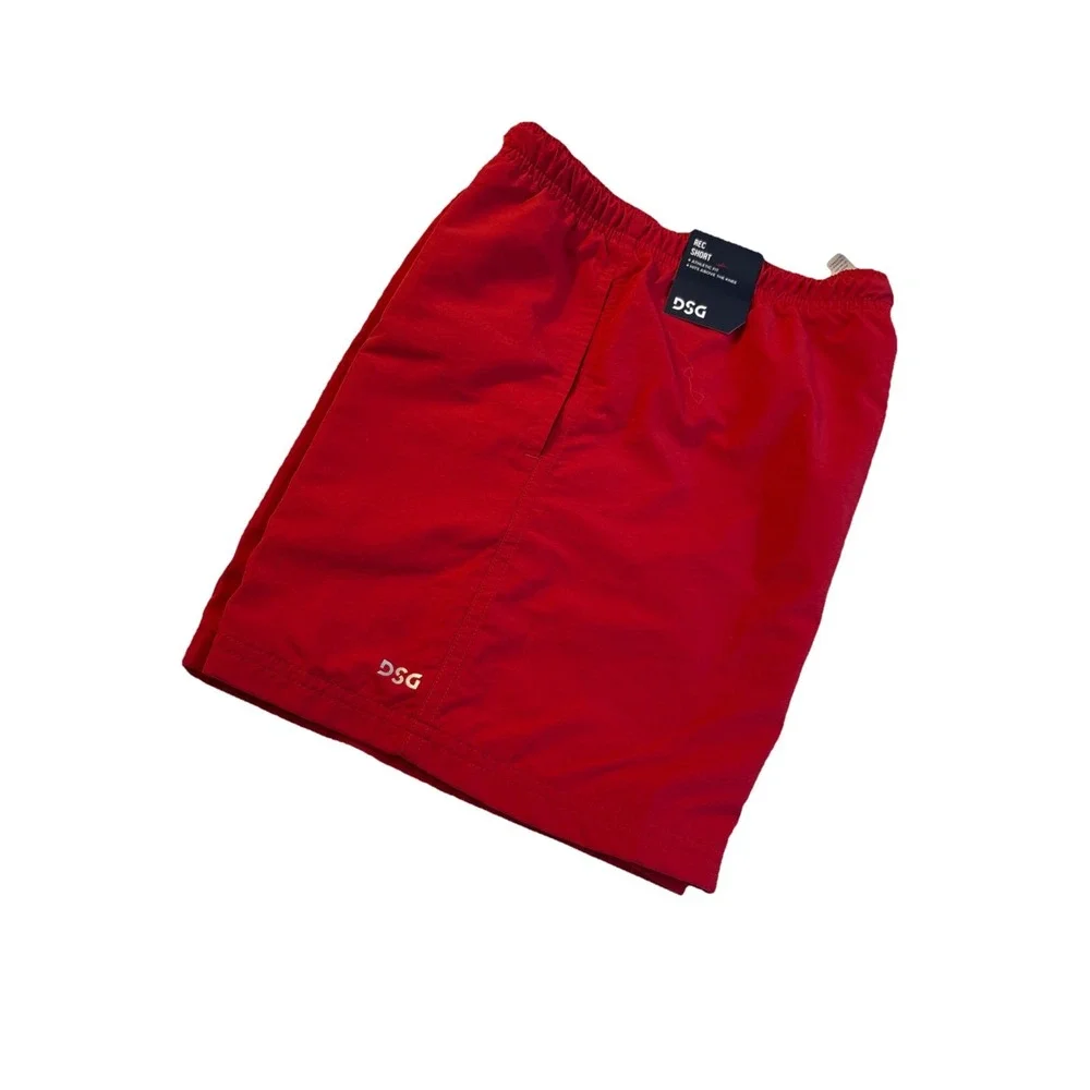 DSG Youth Boys Size‎ M Rec Shorts Red Mesh Lined