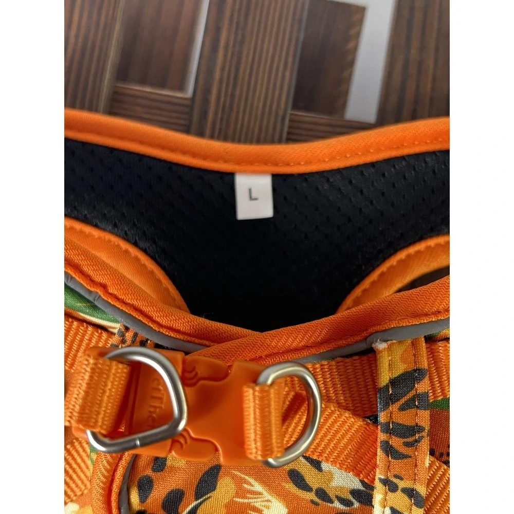 Dog Harness and Leash Set, Step-in Escape‎ Proof Adjustable Vest Harness Sz L