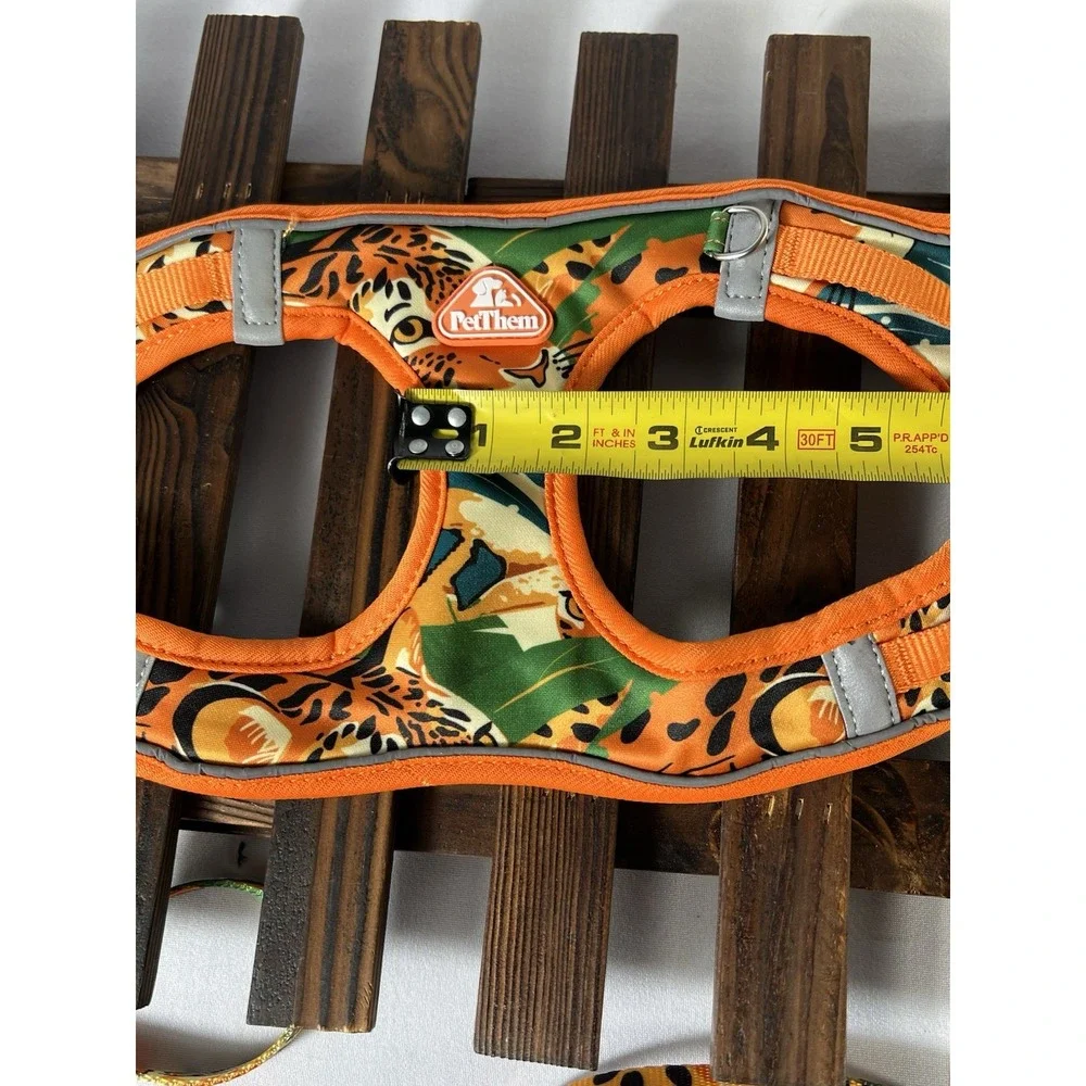 Dog Harness and Leash Set, Step-in Escape‎ Proof Adjustable Vest Harness Sz L