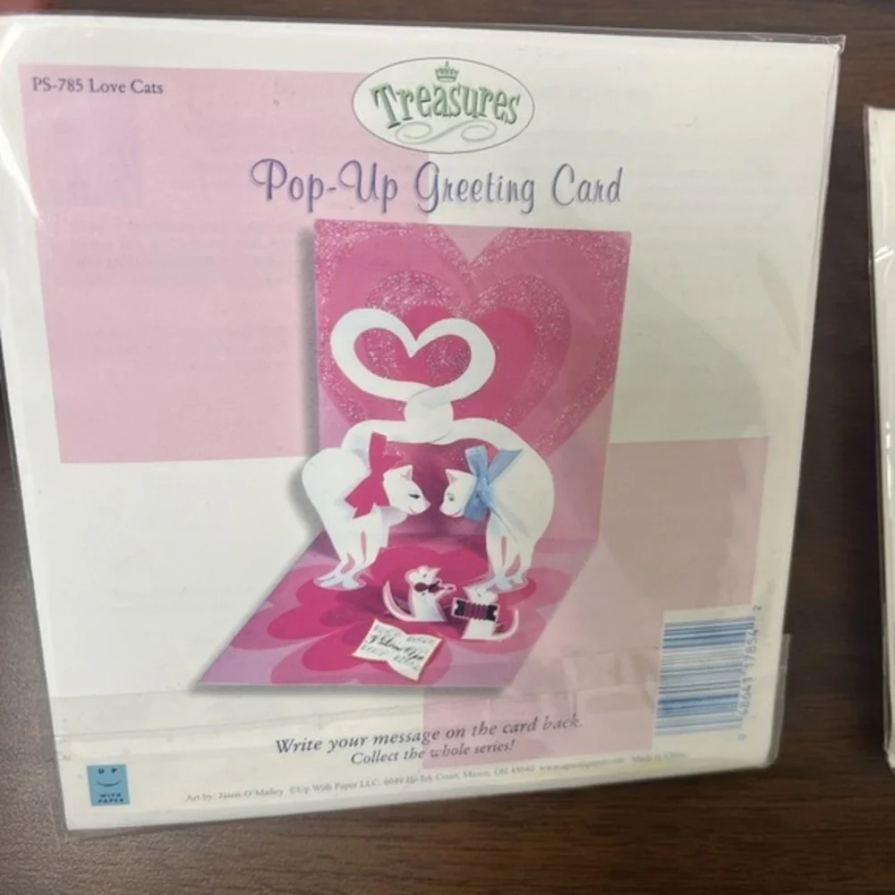 Lot Of‎ 3 Hallmark Signature Paper Wonder Pop Up Valentines Day Cards Treasures
